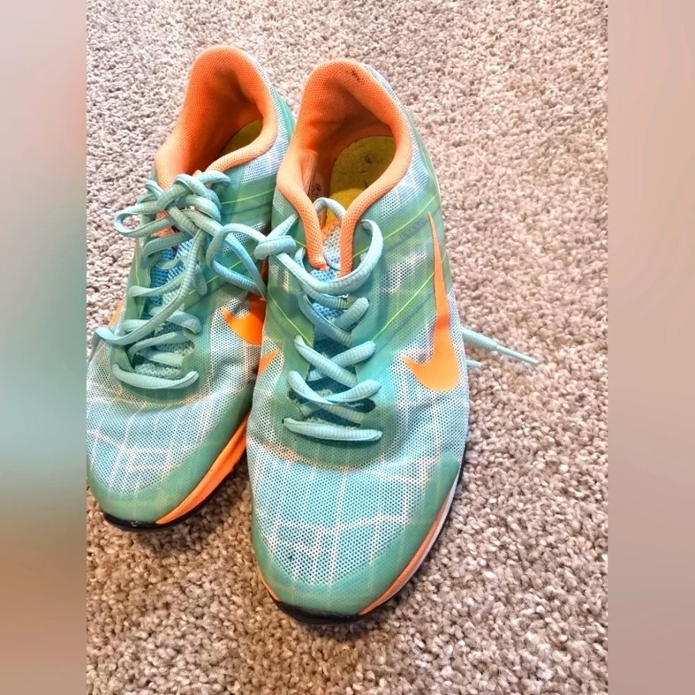 Nike Teal and Orange Athletic Shoes